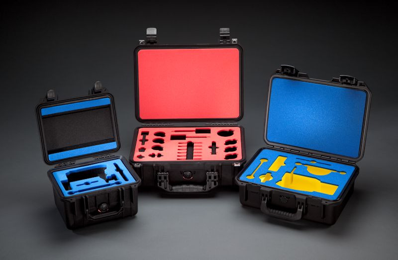 برش لیزر ابر Foam برای استفاده در داخل جعبه ، کیف و چمدان جهت محکم نگه داشتن و جاگذاری لوازم و ابزار و ... درون آن‌ها.