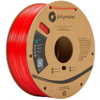 فیلامنت PolyLite ABS رنگ قرمز برند پلی میکر قطر 1.75 میلیمتر وزن 1 کیلوگرم