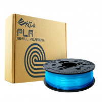  فیلامنت PLA رنگ آبی شفاف بدون کارتریج برند XYZ وزن 600 گرم قطر 1.75 میلیمتر