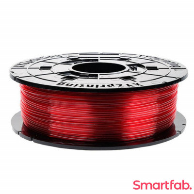  فیلامنت PETG رنگ قرمز شفاف بدون کارتریج برند XYZ وزن 600 گرم قطر 1.75 میلیمتر