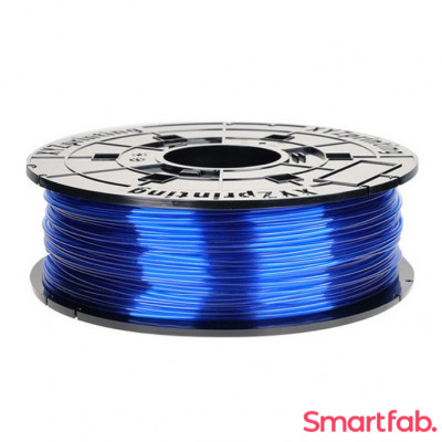  فیلامنت PETG رنگ آبی شفاف بدون کارتریج برند XYZ وزن 600 گرم قطر 1.75 میلیمتر