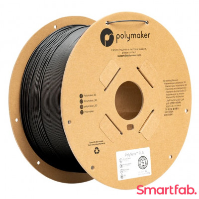 فیلامنت PolyTerra PLA مات رنگ مشکی ذغالی برند پلی میکر قطر 1.75 میلیمتر وزن 3 کیلوگرم
