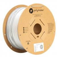 فیلامنت PolyTerra PLA مات رنگ سفید برند پلی میکر قطر 1.75 میلیمتر وزن 3 کیلوگرم