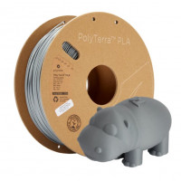 فیلامنت PolyTerra PLA مات رنگ خاکستری فسیلی برند پلی میکر قطر 1.75 میلیمتر وزن 1 کیلوگرم