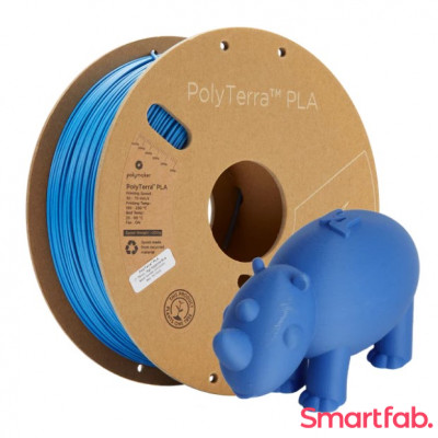 فیلامنت PolyTerra PLA مات رنگ آبی کبود برند پلی میکر قطر 2.85 میلیمتر وزن 1 کیلوگرم