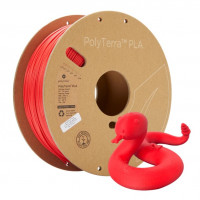 فیلامنت PolyTerra PLA مات رنگ قرمز گداخته برند پلی میکر قطر 1.75 میلیمتر وزن 1 کیلوگرم